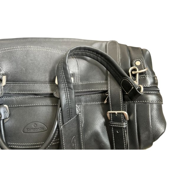 Samsonite Bags Samsonite Large Leather Duffle Bag Weekender